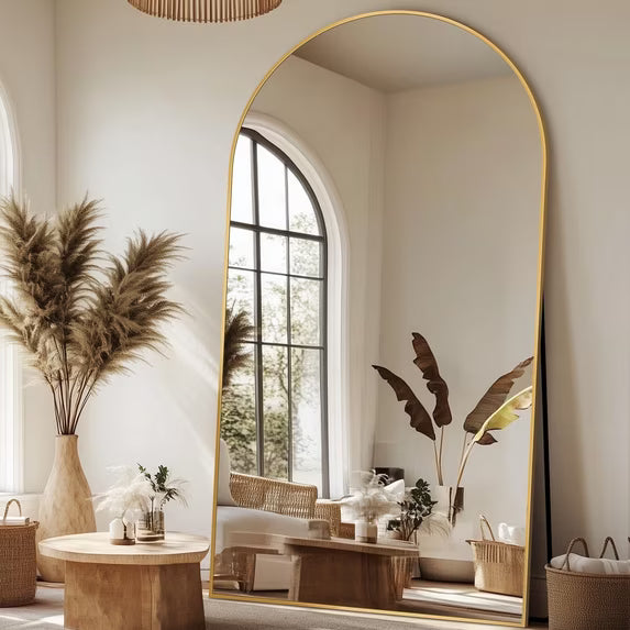 Antok Arched Full Length Mirror Standing Floor Mirror Stand Up Mirror