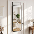 Antok Full Length Mirror, 3-in-1 Over The Door Mirror, Freestanding, Leaning & Wall Mount Full Body Mirror