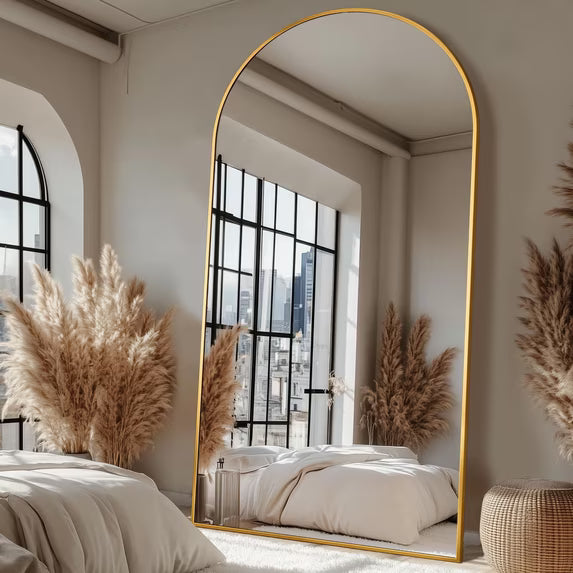 Antok Arched Full Length Mirror Standing Floor Mirror Stand Up Mirror
