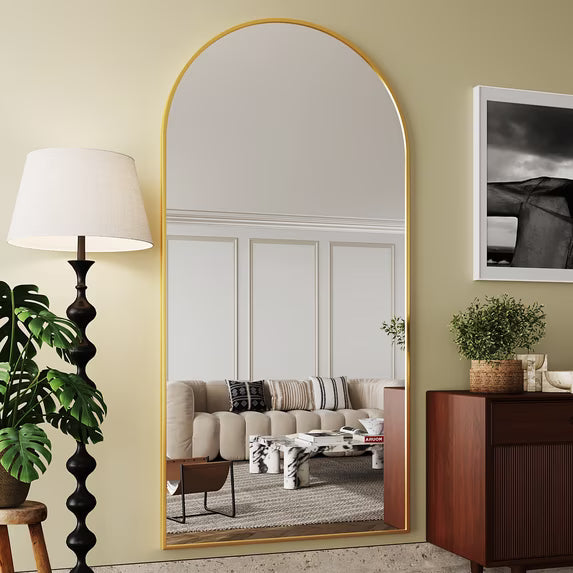 Antok Arched Full Length Mirror Standing Floor Mirror Stand Up Mirror