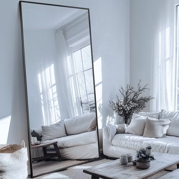 Antok Rectangle Full Length Mirror Standing Floor Mirror Stand Up Mirror