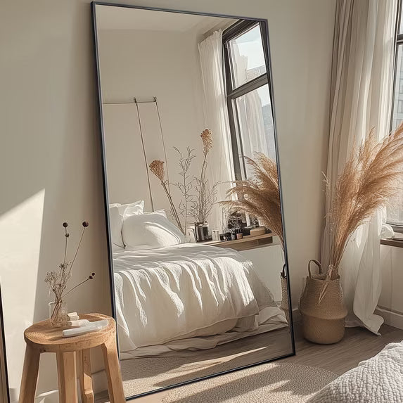 Antok Rectangle Full Length Mirror Standing Floor Mirror Stand Up Mirror