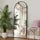 Antok 64"x21" Arched Full Length Mirror with Stand - Black Frame Standing Floor Mirror, Full Body Mirror, Shatterproof, Freestanding/Wall Mount, for Bedroom, Dressing Room